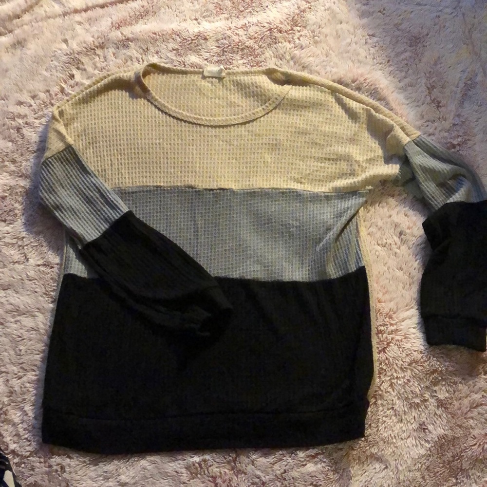 Waffle sweater